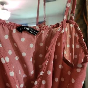 Pink Polka Dot Shein Dress